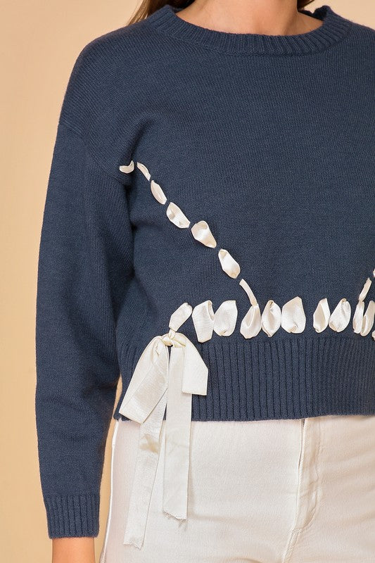 Ribbon Lace Sweater