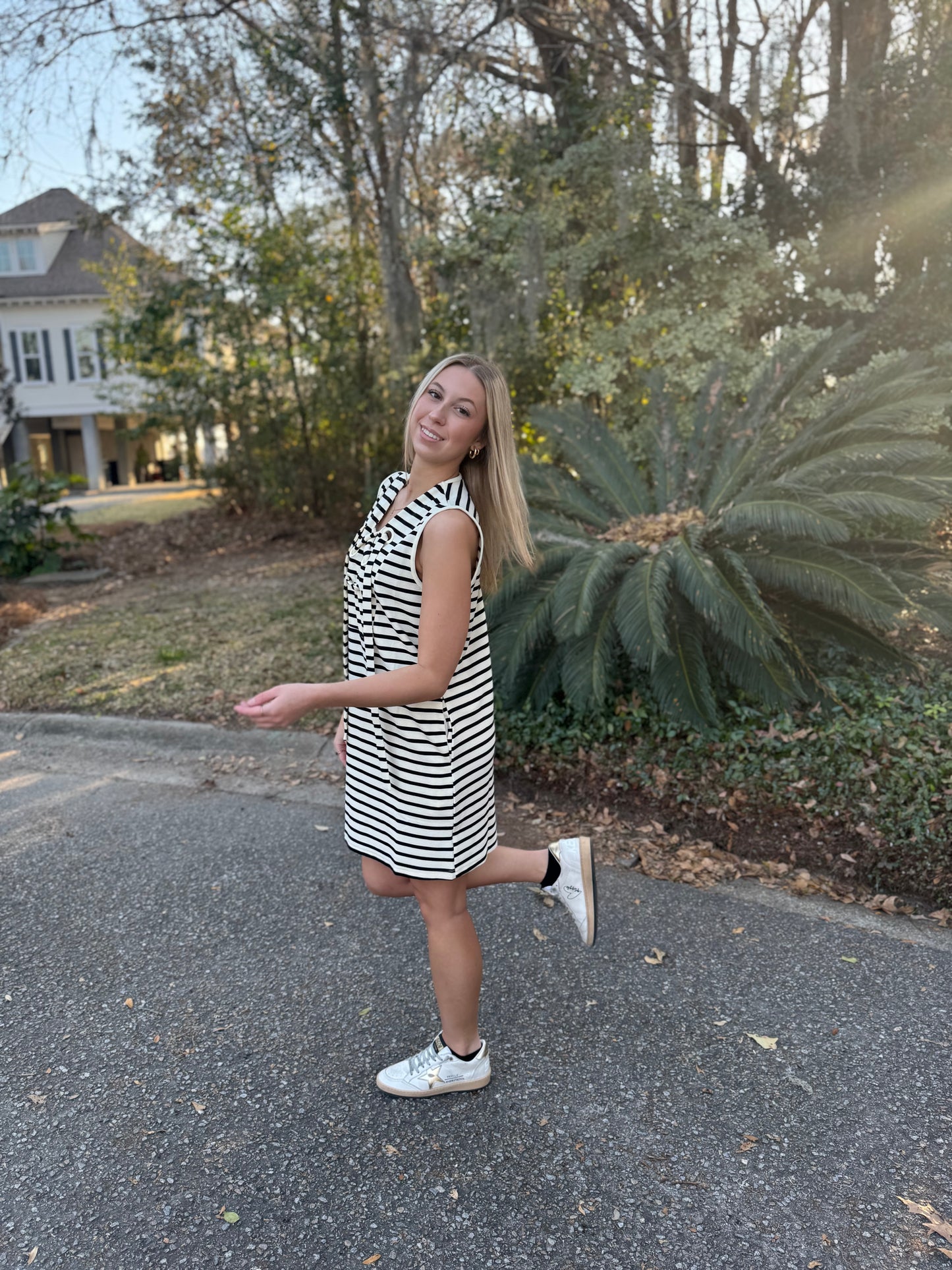Seaside Serenity Stripe Dress