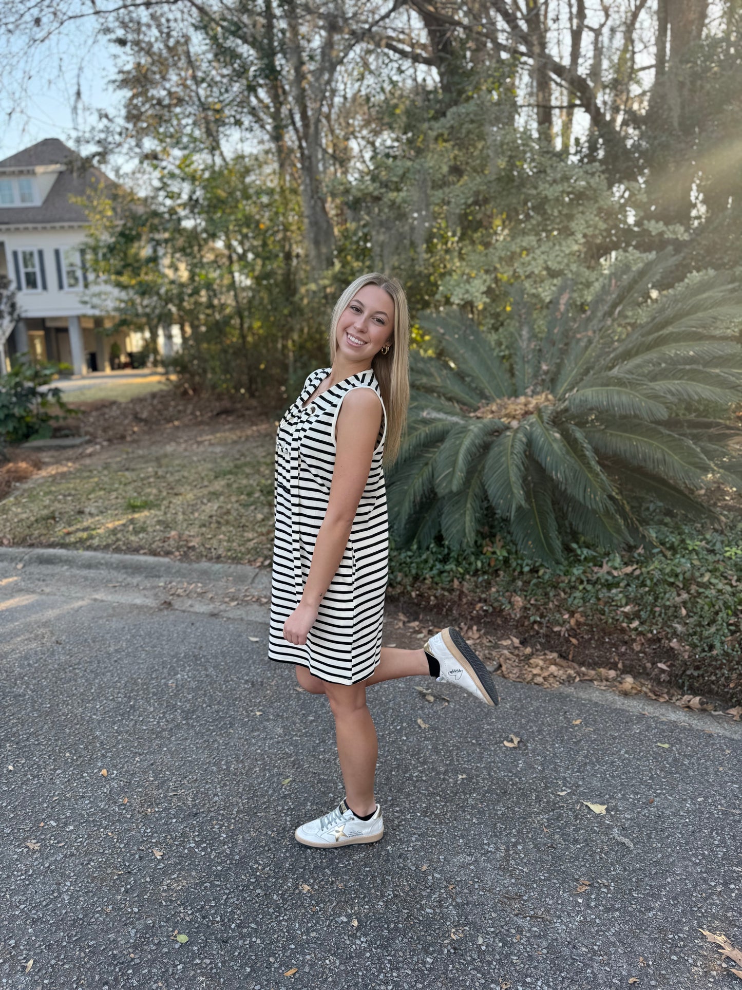 Seaside Serenity Stripe Dress