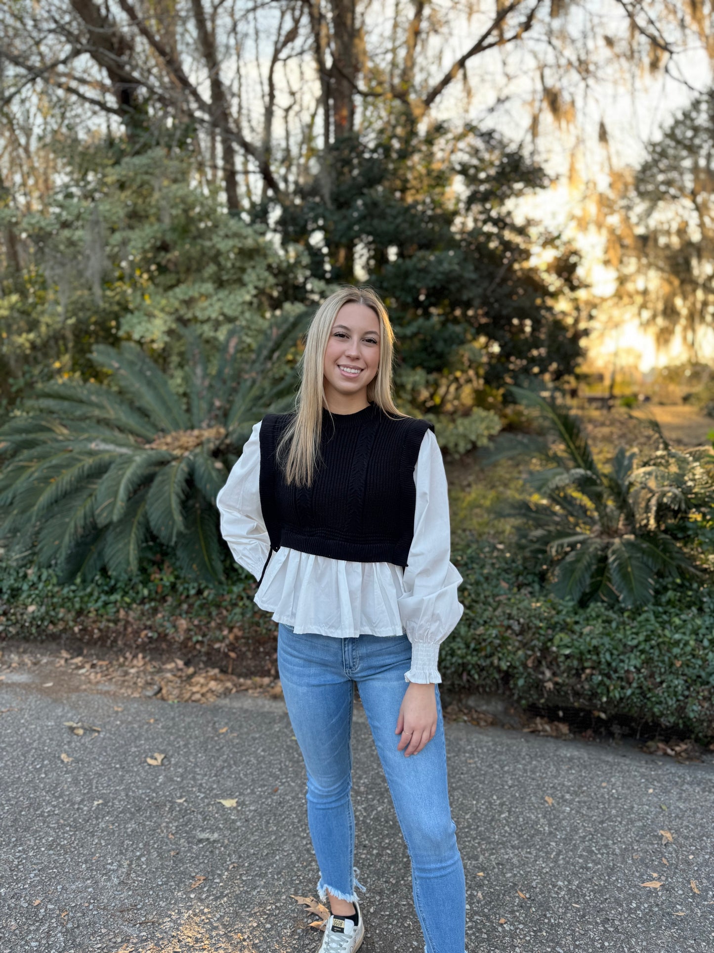 Chic Sweater Vest Combo