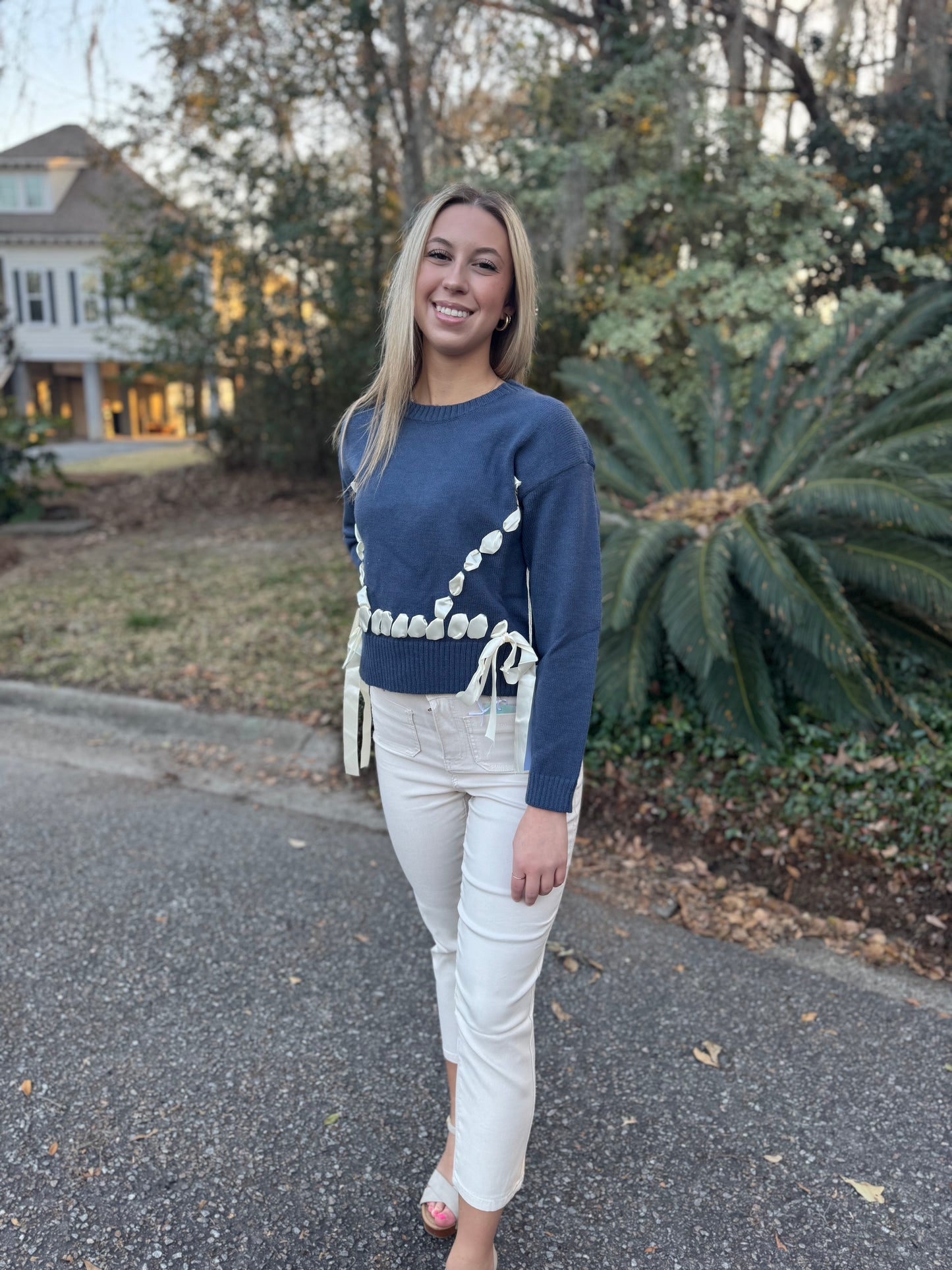 Ribbon Lace Sweater
