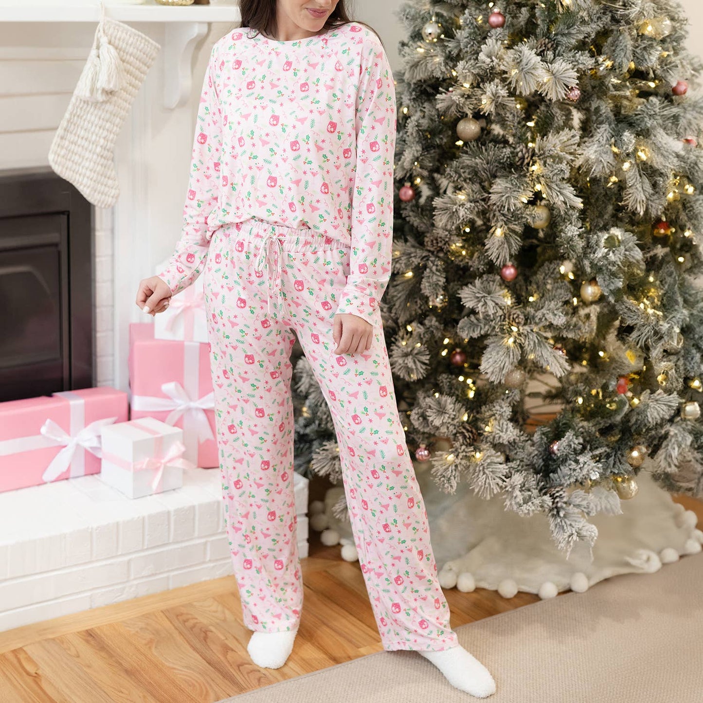 Holiday Cocktail PJ Set
