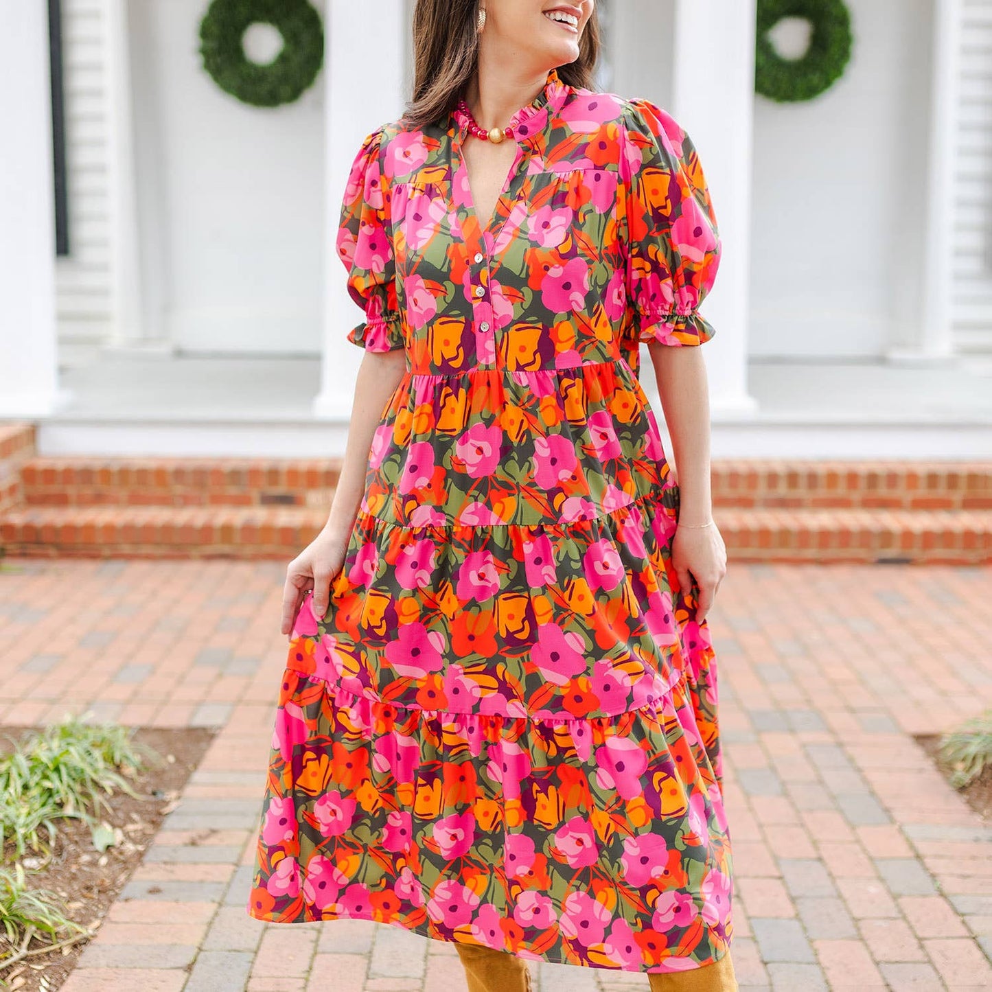 Dress Evie Make Me Blush Olive XS