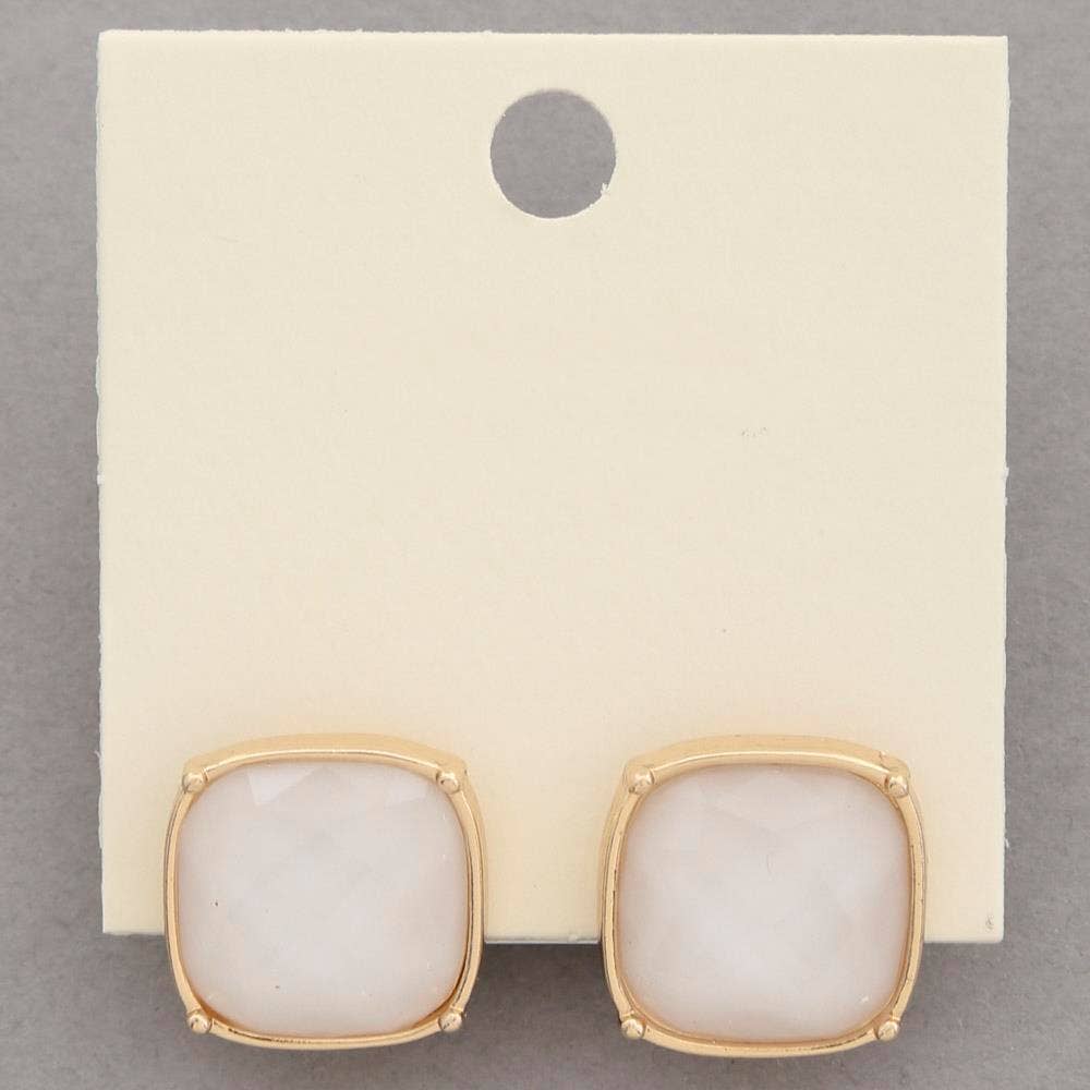 SQUARE STUD EARRING