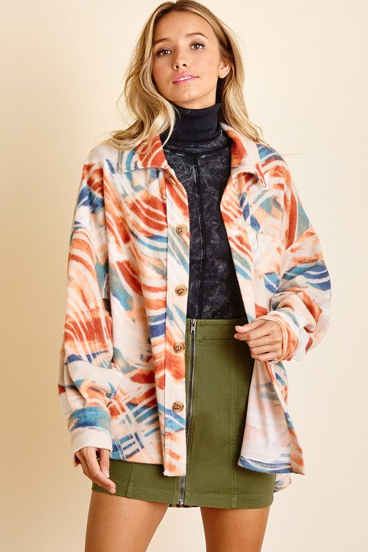 Color Me Happy Oversized Jacket