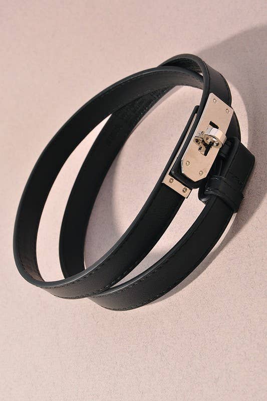 TURLOCK ACCENT ADJUSTABLE SKINNY BELT