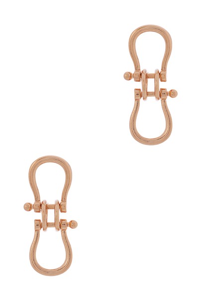 Linked Horsebit Earrings