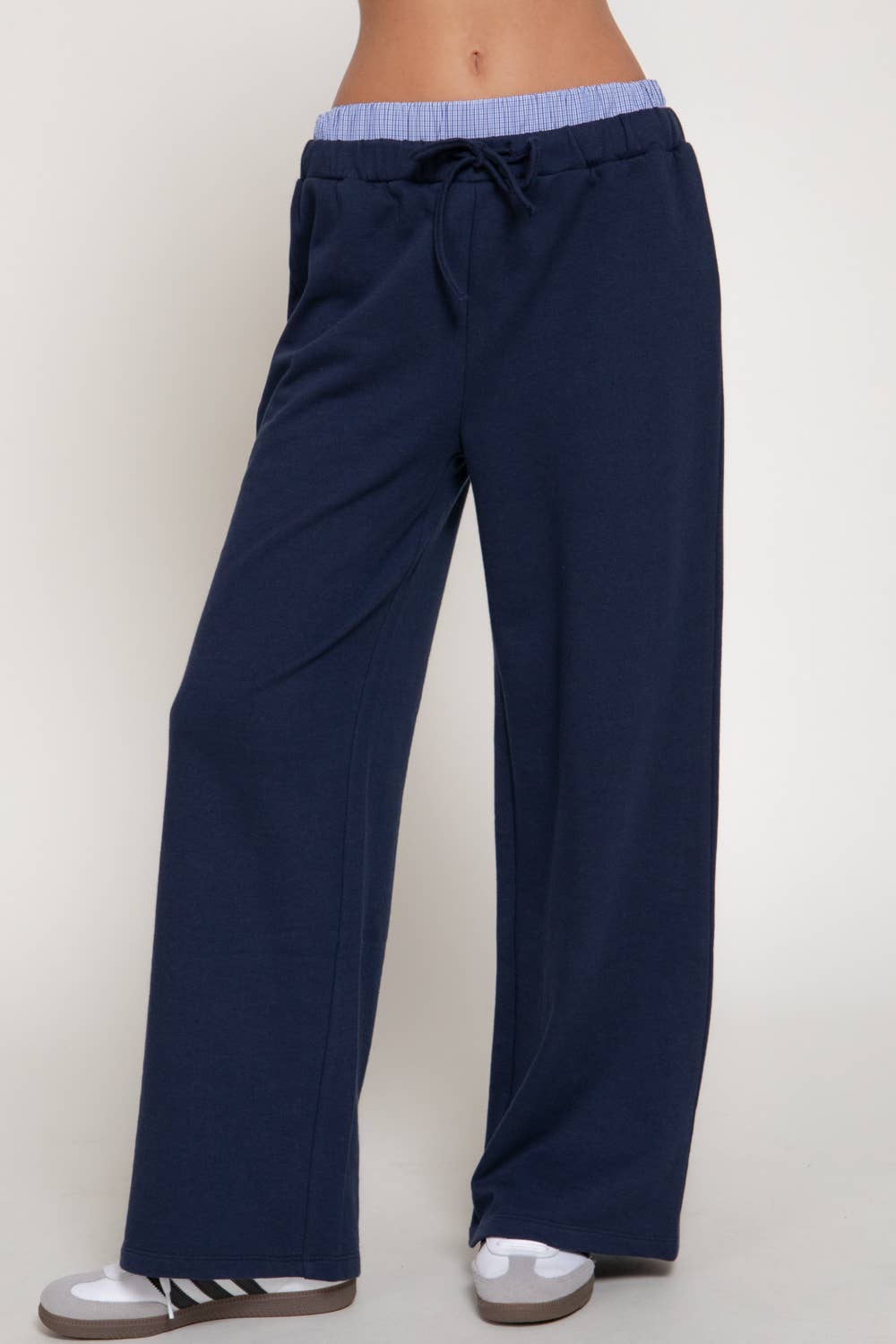 Check Panel Lounge Pants