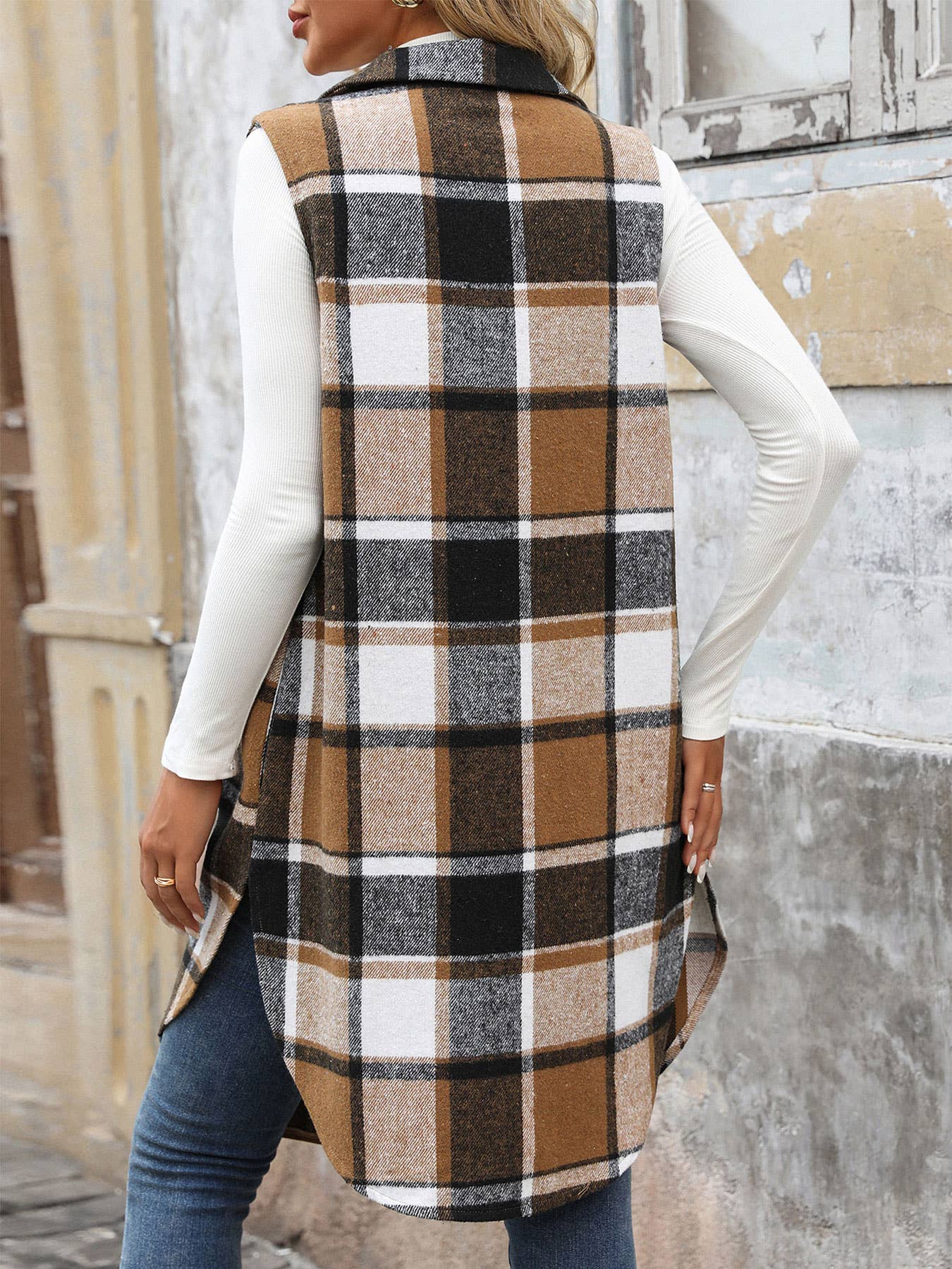 Plaid Retro Vest