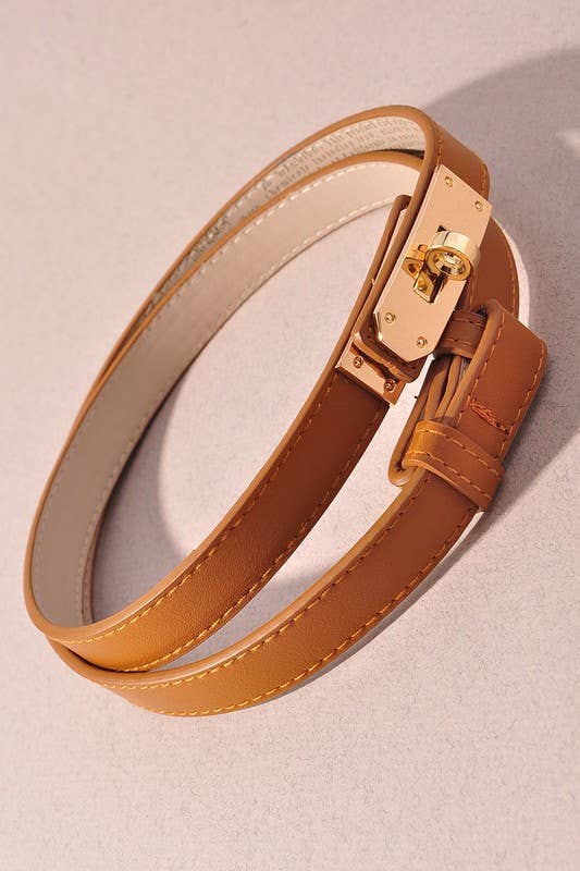 TURLOCK ACCENT ADJUSTABLE SKINNY BELT