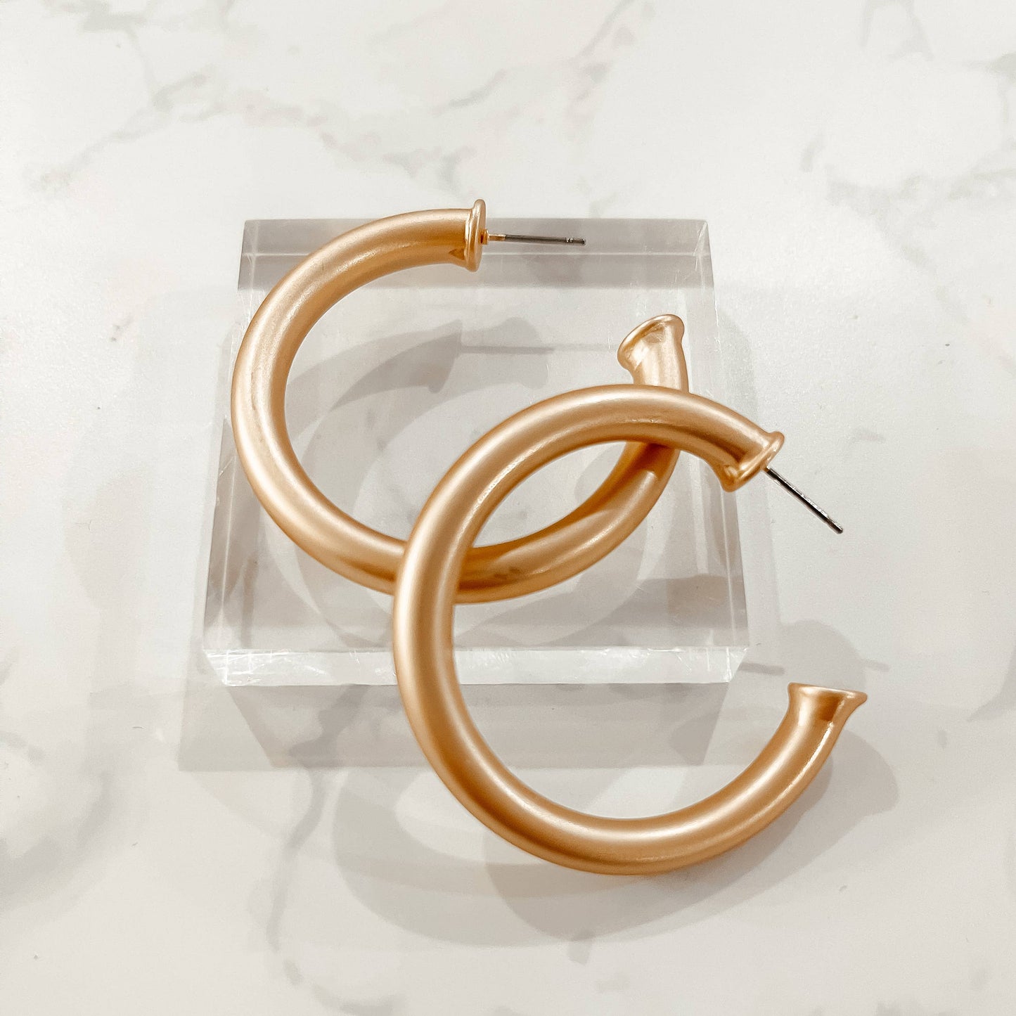 Small Matte Gold Hoop