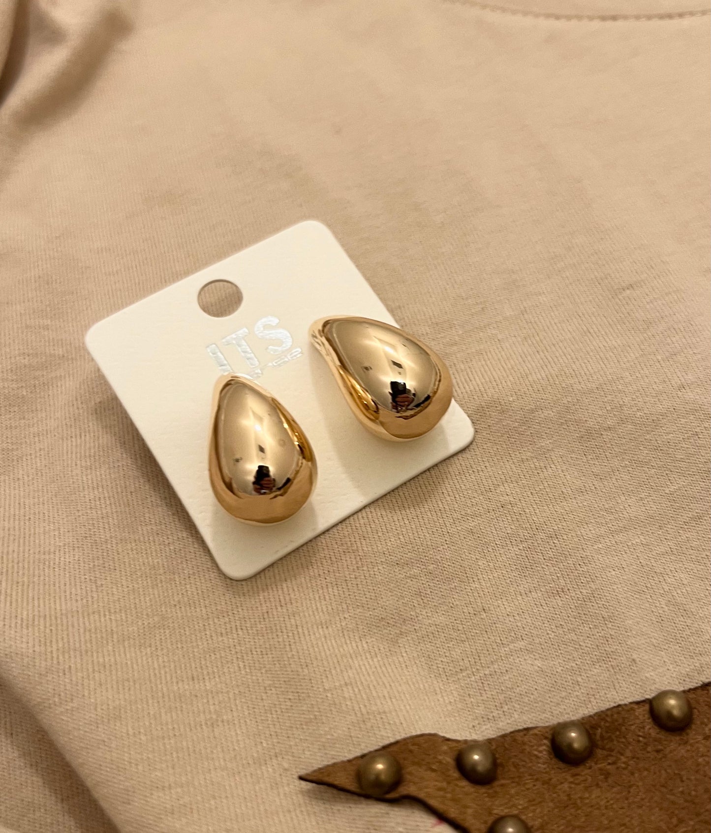 Gold Finished Drop Earrings