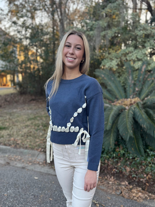 Ribbon Lace Sweater
