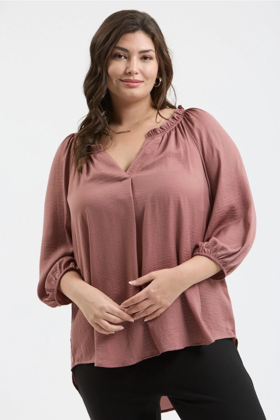 Split Neck Blouse