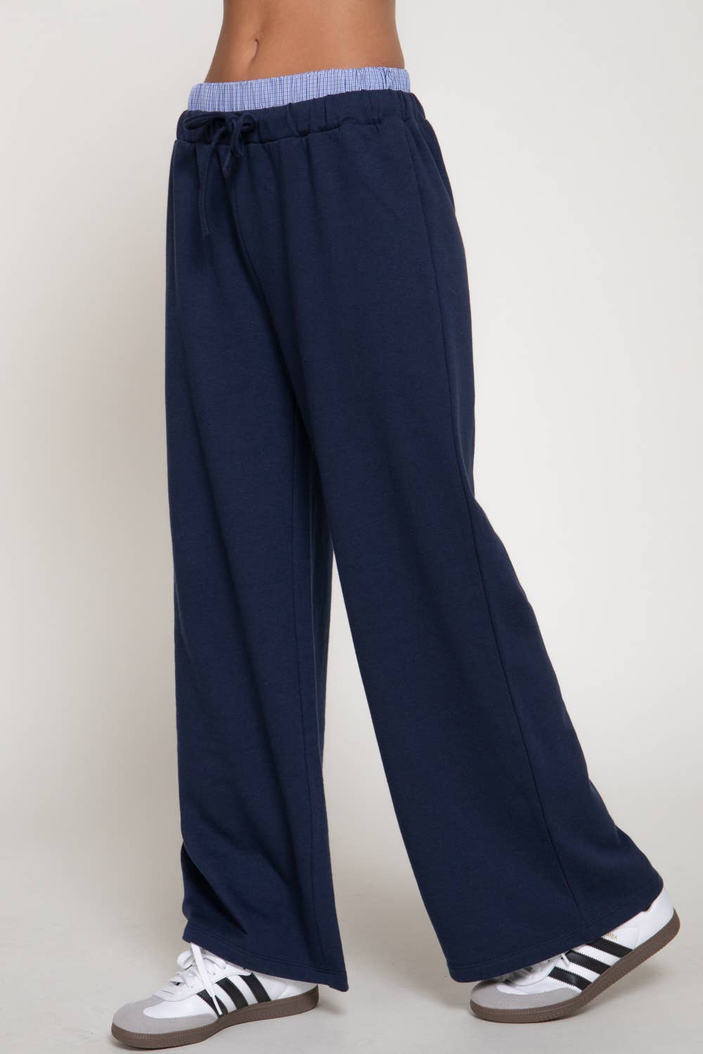 Check Panel Lounge Pants
