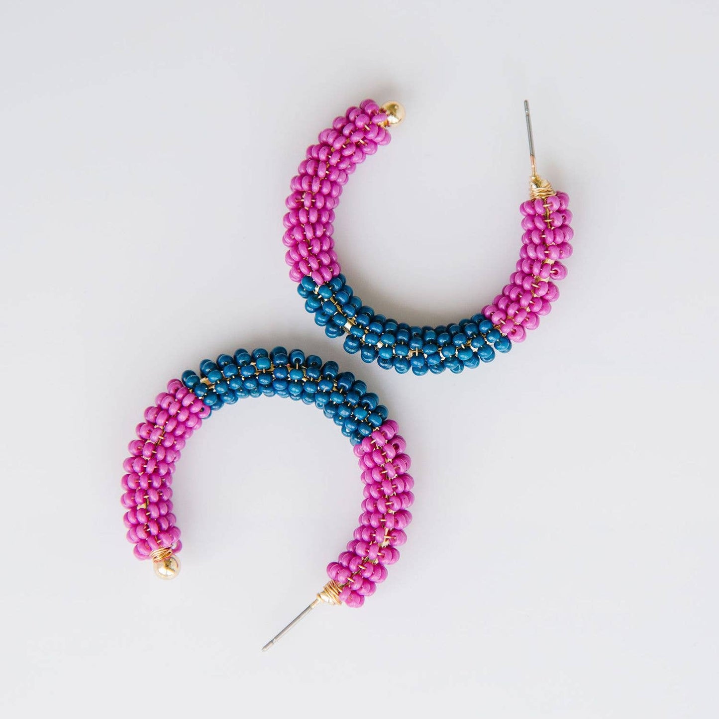 Staci Navy/Plum Earrings