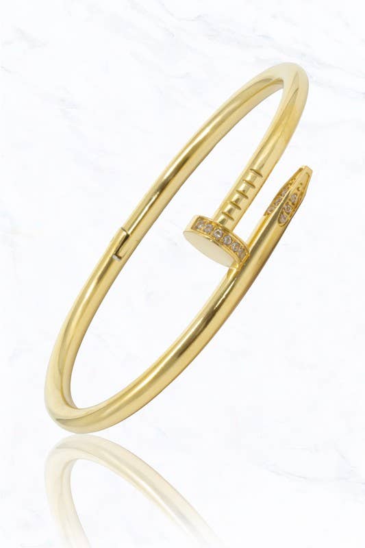 Gold Nail Design Bracelet