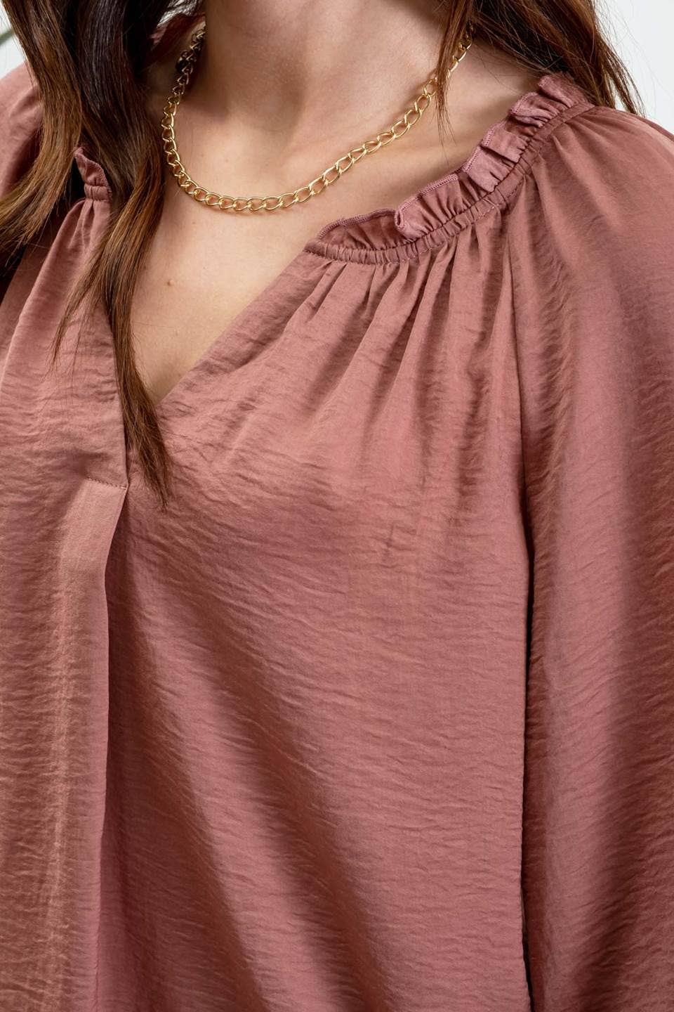 Split Neck Blouse