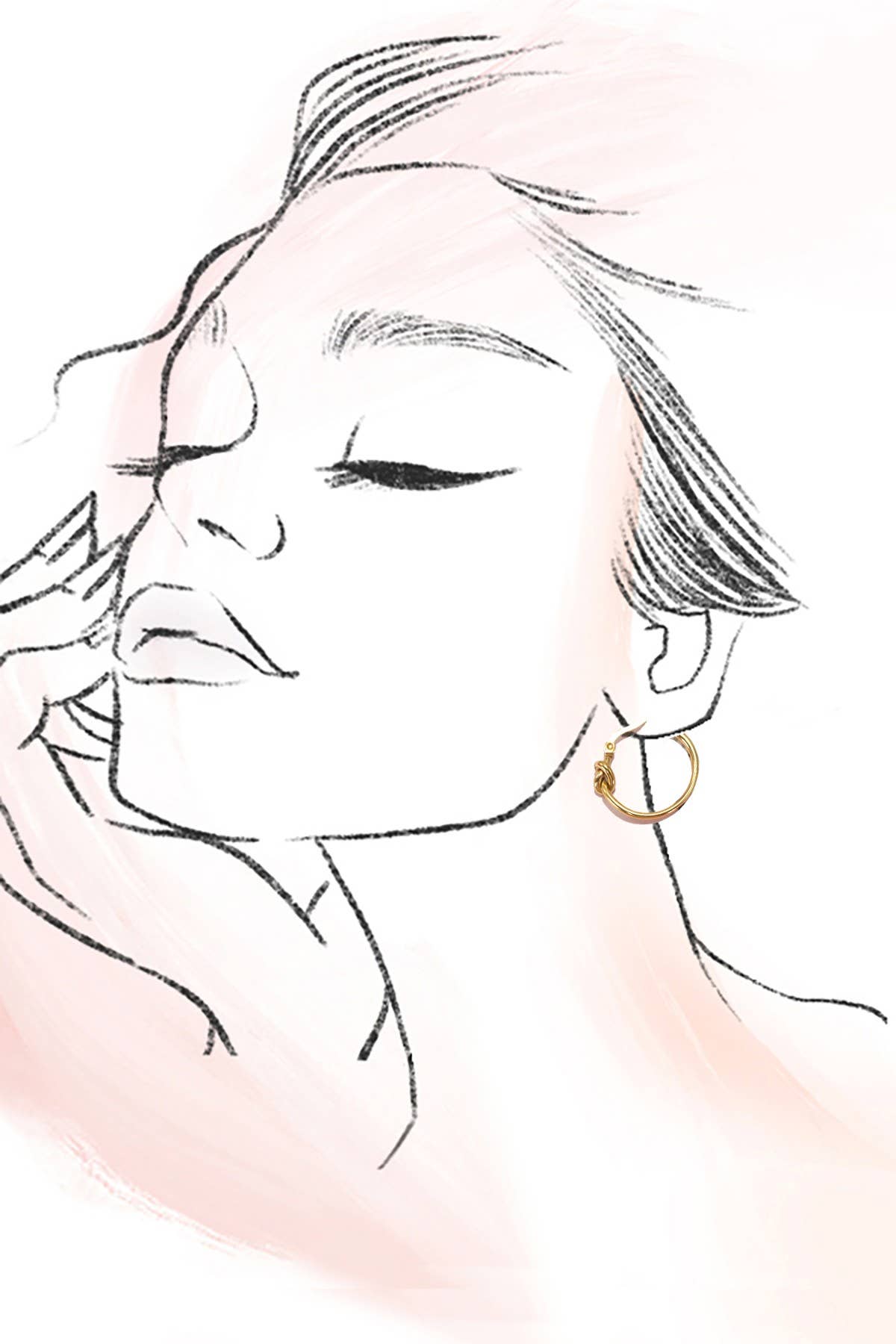 Knotted Hoop Earrings