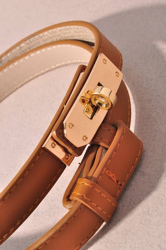 TURLOCK ACCENT ADJUSTABLE SKINNY BELT