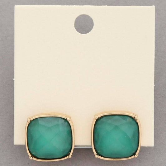 SQUARE STUD EARRING